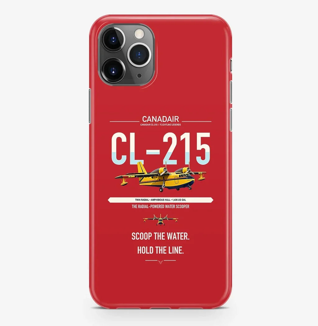 Canadair CL-215 design on red magsafe iphone case, for iPhone Pro Max
