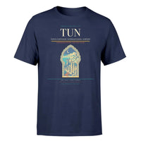 Thumbnail for Tunis-Carthage International Airport (TUN) T-Shirt single-side front print in Navy Blue | tunis-carthage-international-airport-tun-double-side-t-shirt