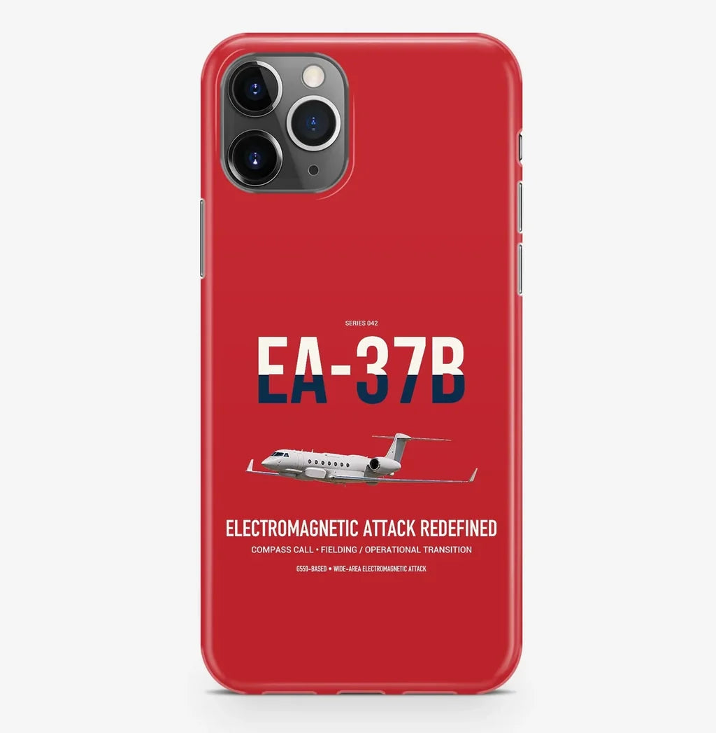 EA-37B Compass Call design on red magsafe iphone case, for iPhone Pro Max