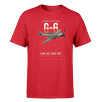 Thumbnail for Messerschmitt Bf 109G-6 design on red t-shirt, single-side print