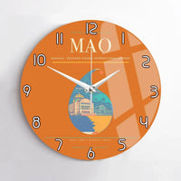 Thumbnail for Manaus - Eduardo Gomes International Airport MAO Wall-Clock No-Frame - Orange