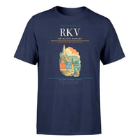 Thumbnail for Reykjavík Airport (RKV) T-Shirt single-side front print in Navy Blue | reykjavík-airport-rkv-double-side-t-shirt
