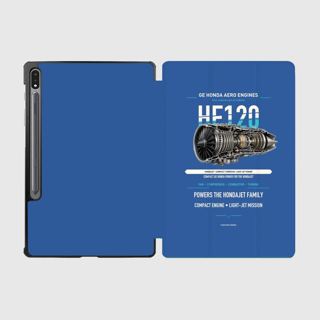 HF120 design on blue samsung tablet tablet case