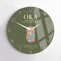 Thumbnail for Naha Airport OKA Wall-Clock No-Frame - Green Army