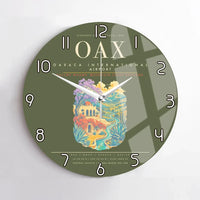 Thumbnail for Oaxaca International Airport OAX Wall-Clock No-Frame - Green Army
