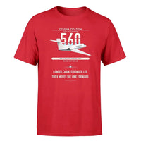 Thumbnail for Cessna Citation 560 - Citation V design on red double-side t-shirt, single-side print