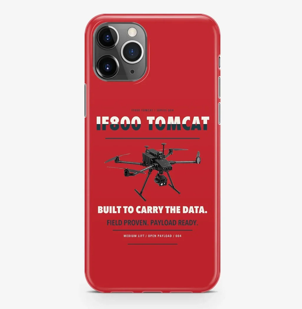 Inspired Flight IF800 Tomcat Case ProMax design on red iphone case promax