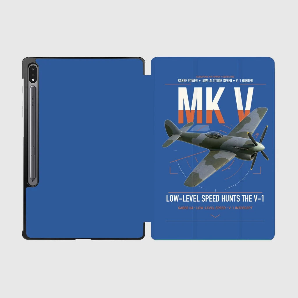 Hawker Tempest Mk V design on blue samsung tablet tablet case