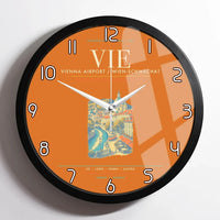 Thumbnail for Vienna Airport VIE Wall-Clock Framed - Orange