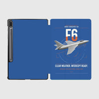 Thumbnail for Hawker Hunter F6 design on blue samsung tablet tablet case