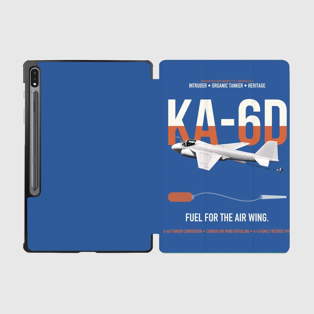 KA-6D Intruder design on blue samsung tablet tablet case
