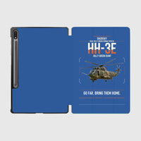 Thumbnail for Sikorsky HH-3E Jolly Green Giant design on blue samsung tablet tablet case