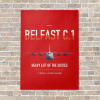 Thumbnail for Short Belfast C.1 vertical canvas print - no frame - red background