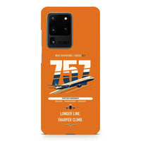 Thumbnail for Boeing 757-300 design on samsung case - orange