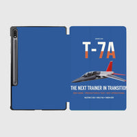 Thumbnail for T-7A Red Hawk design on blue samsung tablet tablet case