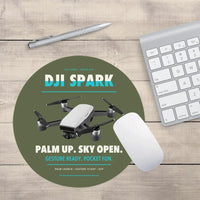 Thumbnail for DJI Spark design on green army round mouse pad