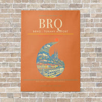 Thumbnail for Brno - Turany Airport BRQ - Canvas No Frame - Orange