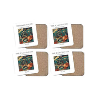 Thumbnail for The Hangar Cats - Designed Coasters design on white 4-pieces-set