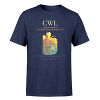 Thumbnail for Cardiff Airport (CWL) T-Shirt single-side front print in Navy Blue | cardiff-airport-cwl-double-side-t-shirt