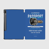 Thumbnail for PASSPORT design on blue samsung tablet tablet case