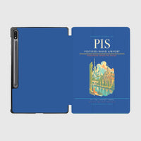 Thumbnail for Poitiers–Biard Airport (PIS) design on blue samsung tablet tablet case