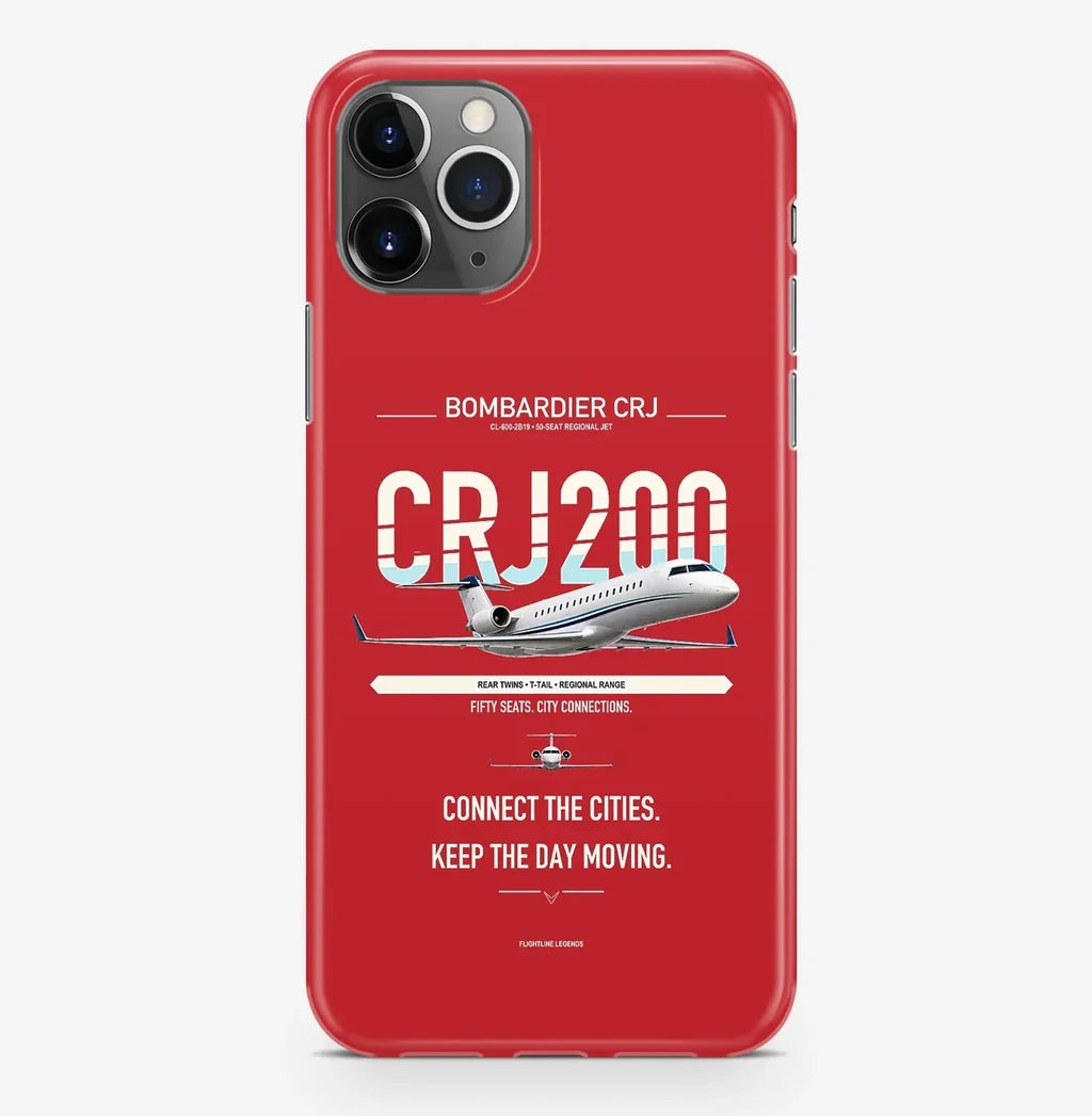 CRJ200 Case ProMax design on red iphone case promax