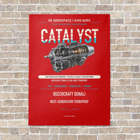Thumbnail for CATALYST vertical canvas print - no frame - red background