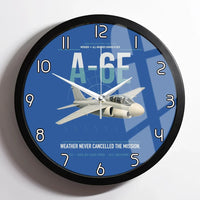 Thumbnail for A-6E Intruder design on blue framed wall clock