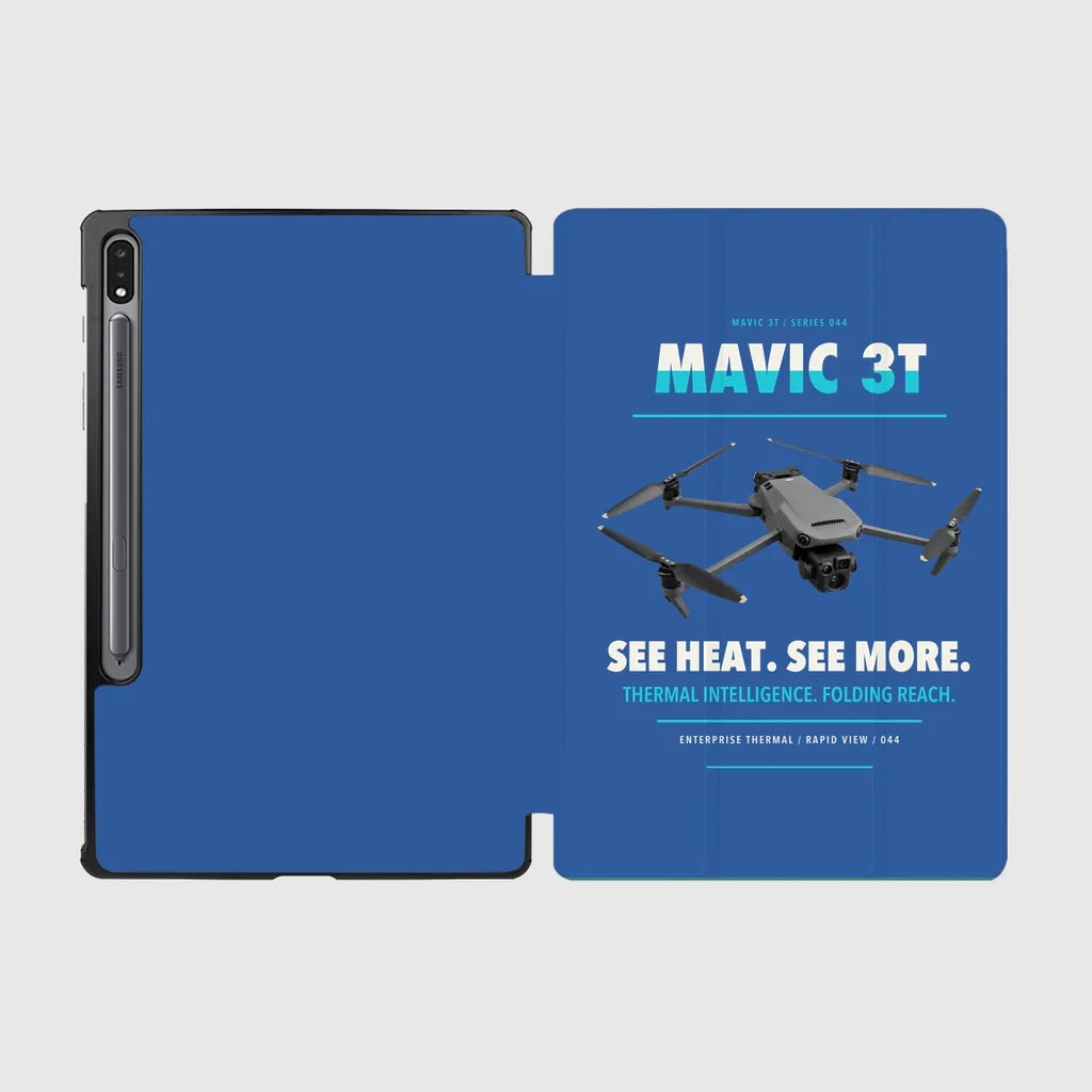 DJI Mavic 3 Thermal design on blue samsung tablet tablet case