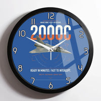 Thumbnail for Dassault Mirage 2000C RDI design on blue framed wall clock