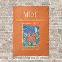 Thumbnail for Jose Maria Cordova International Airport MDE - Canvas No Frame - Orange