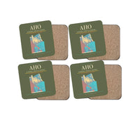 Thumbnail for AlgheroFertilia Airport AHO Coaster 4-Pieces-Set - Green Army
