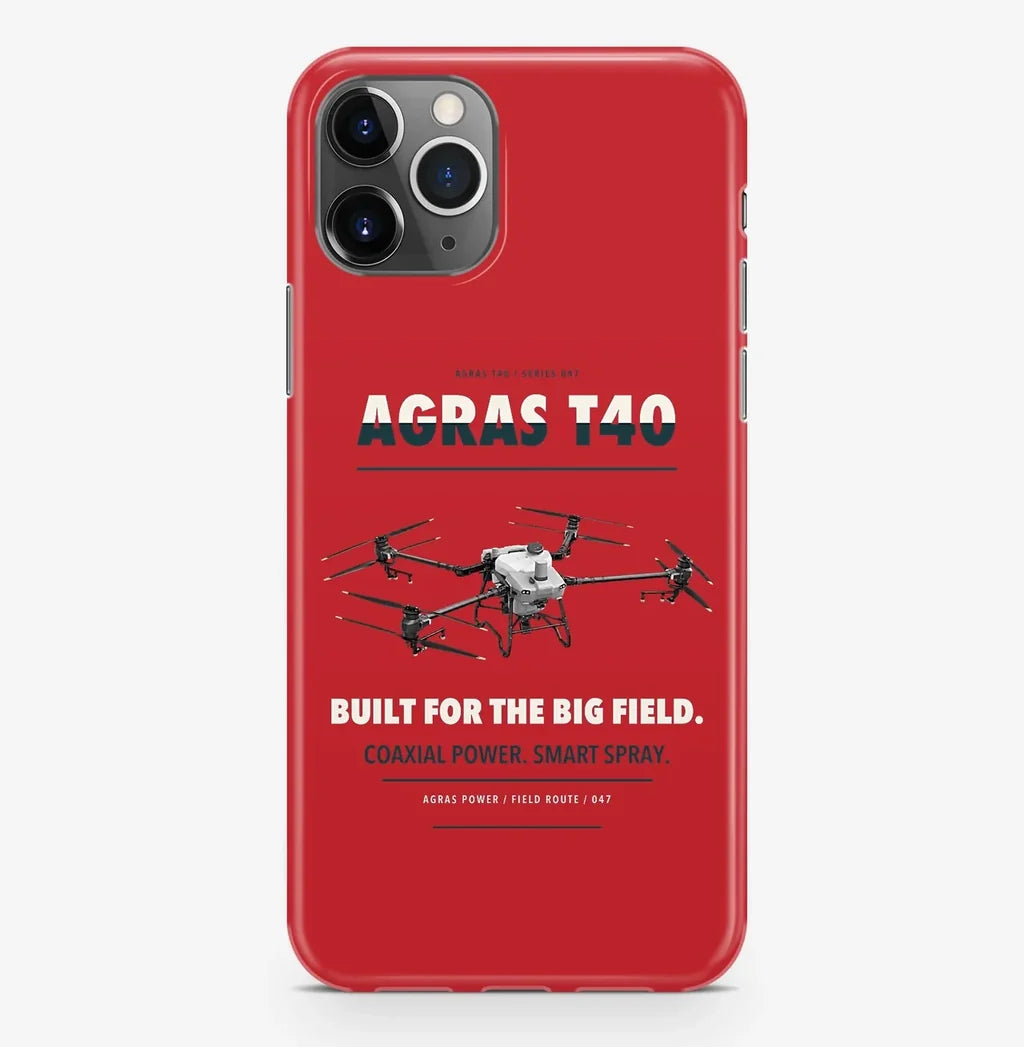 DJI Agras T40 Case ProMax design on red iphone case promax