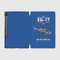 Thumbnail for Bell AH-1Z Viper design on blue samsung tablet tablet case