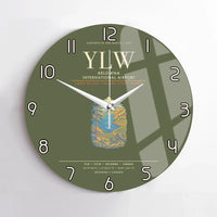 Thumbnail for Kelowna International Airport YLW Wall-Clock No-Frame - Green Army
