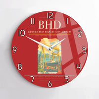 Thumbnail for George Best Belfast City Airport BHD Wall-Clock No-Frame - Red