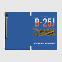 Thumbnail for B-25J Mitchell design on blue samsung tablet tablet case