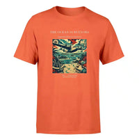 Thumbnail for VINTAGE G4064 - The Ocean Surveyors - Premium T-Shirt design on orange premium t shirt