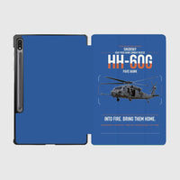 Thumbnail for Sikorsky HH-60G Pave Hawk design on blue samsung tablet tablet case
