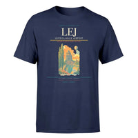 Thumbnail for Leipzig–Halle Airport (LEJ) T-Shirt single-side front print in Navy Blue | leipzighalle-airport-lej-double-side-t-shirt