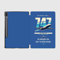 Thumbnail for Boeing 747-200B design on blue samsung tablet tablet case
