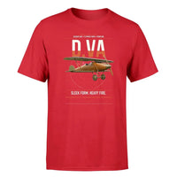 Thumbnail for Albatros D.Va design on red t-shirt, single-side print