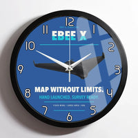 Thumbnail for AgEagle eBee X design on blue framed wall clock