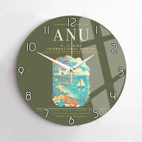 Thumbnail for V. C. Bird International Airport ANU Wall-Clock No-Frame - Green Army