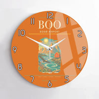 Thumbnail for Bod Airport BOO Wall-Clock No-Frame - Orange