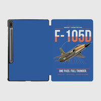 Thumbnail for F-105D Thunderchief design on blue samsung tablet tablet case