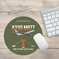 Thumbnail for Airbus A330 MRTT design on green army round mouse pad