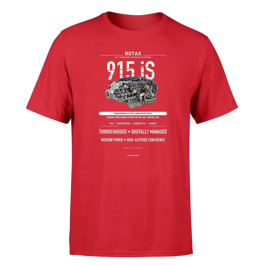 915 iS design on red single side