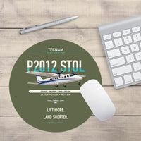 Thumbnail for Tecnam P2012 STOL design on green army round mouse pad