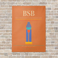 Thumbnail for Brasilia - Presidente Juscelino Kubitschek International Airport BSB - Canvas No Frame - Orange